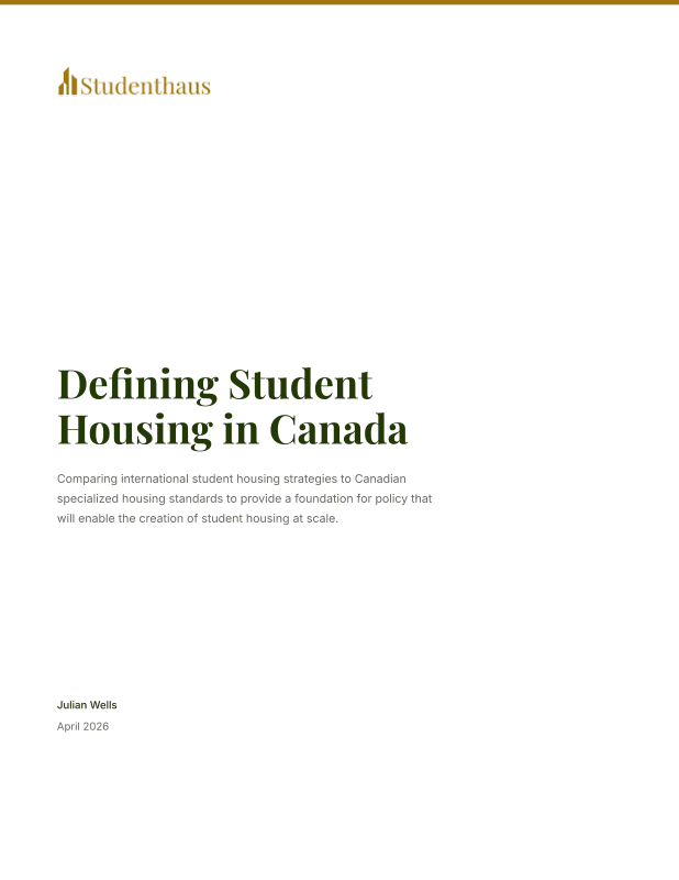 Defining Student Housing in Canada